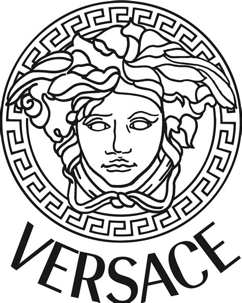 logo versace dessin|versace logo drawing.